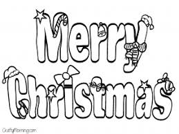 christmas Coloring Pages that Say Merry Christmas