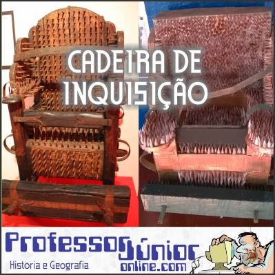 Cadeira de Inquisição - Instrumentos de tortura medievais - www.professorjunioronline.com