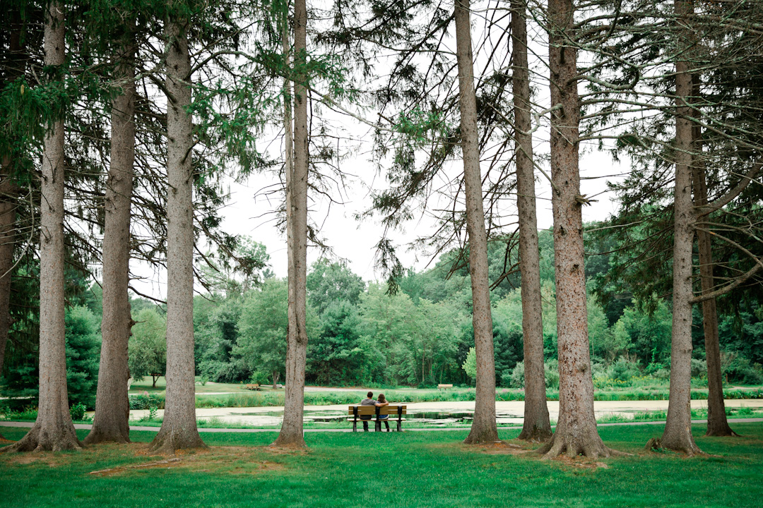 Chelsea and Michael Benson Park Engagement Session, Hudson, NH Blue