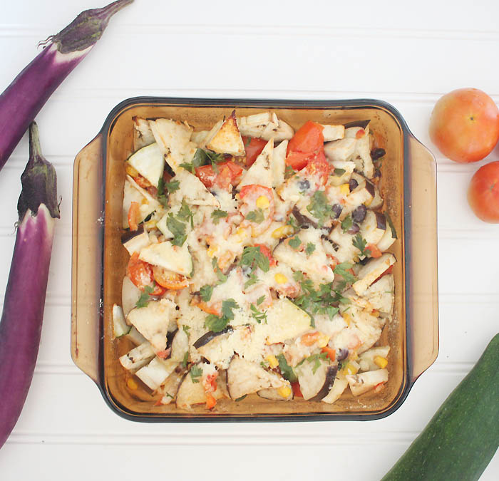 Easy Zucchini, Eggplant & Tomato Bake Gina Michele