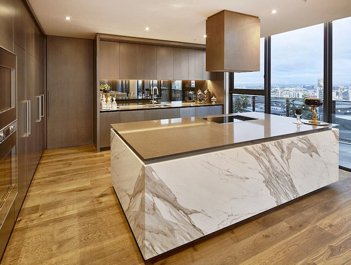 marble island - Melbourne Penthouse styled by Megan Hess
