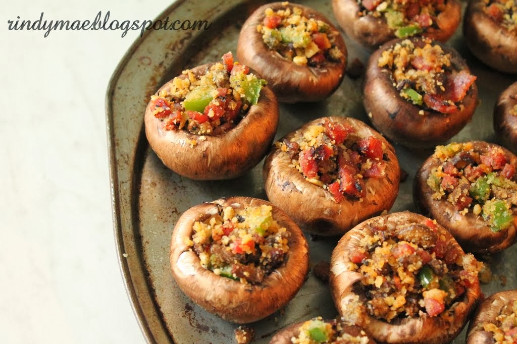 Rindy Mae: Italian Stuffed Mushrooms