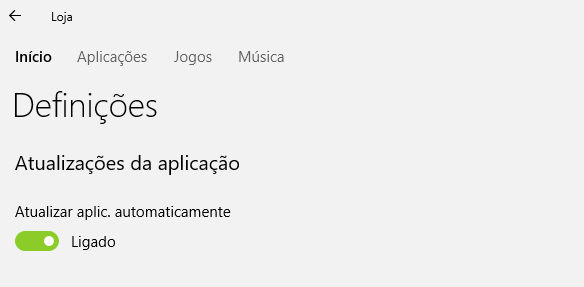 atualizar apps automaticamente na loja