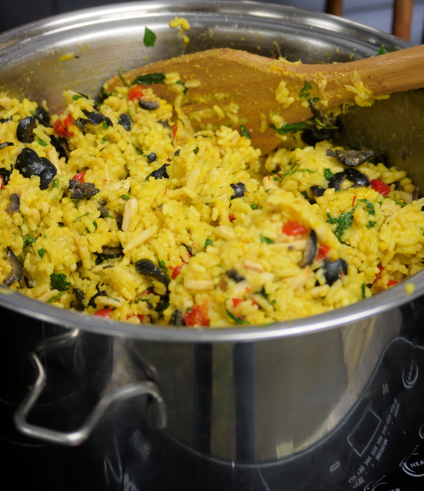 Foodture Cooking for a Healthy Future Saffron Almond Rice Pilaf
