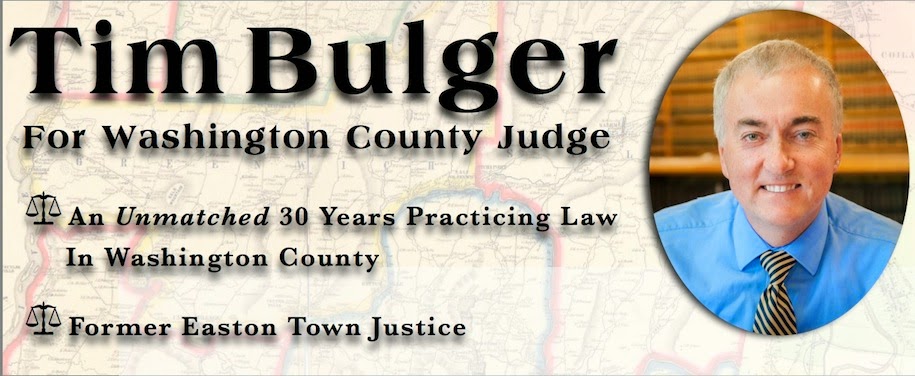 Tim Bulger For Washington County Judge