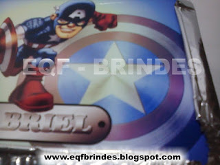 marmitinha capitão américa, lembrancinha super herói, brinde super herói, tema capitão américa kid