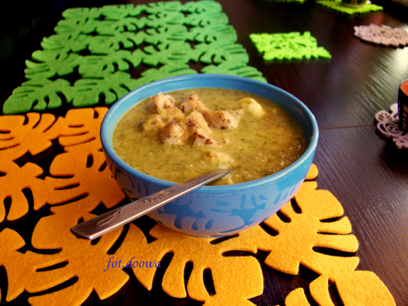 Zupa krem z zielonej sałaty