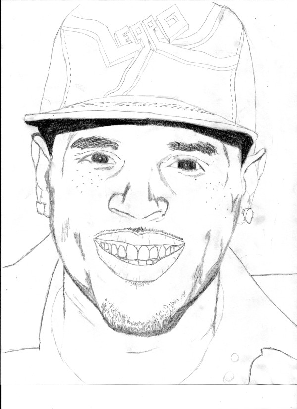 Chris Brown - Free Colouring Pages
