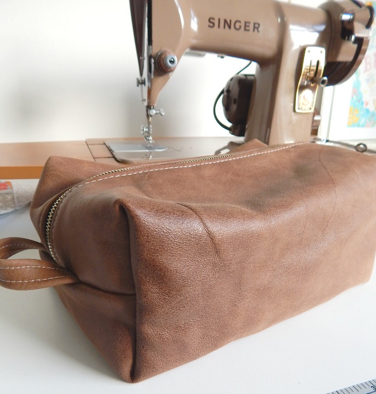 Blog - Leather 1 hour Dopp Kit Sewing Patterns by Mrs H