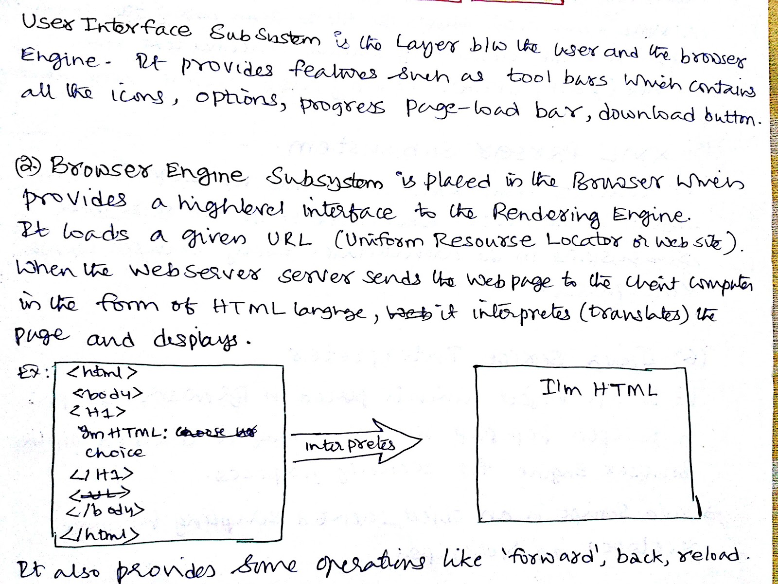 Networking(DCCN): WEB BROWSER Architecture