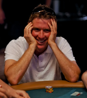Steve Rosen, elated that he snuck into the money at the 2011 WSOP Main Event