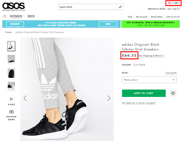 ASOS adidas tubular promo
