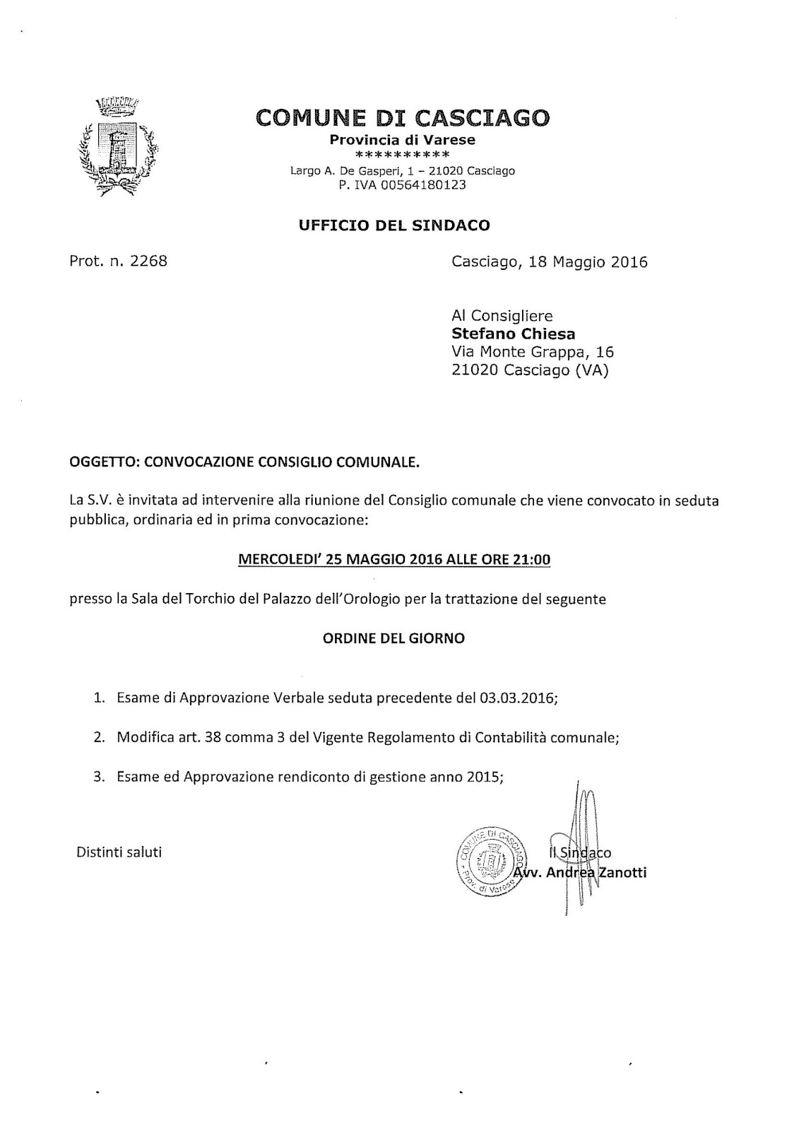 casciago news maggio 2016