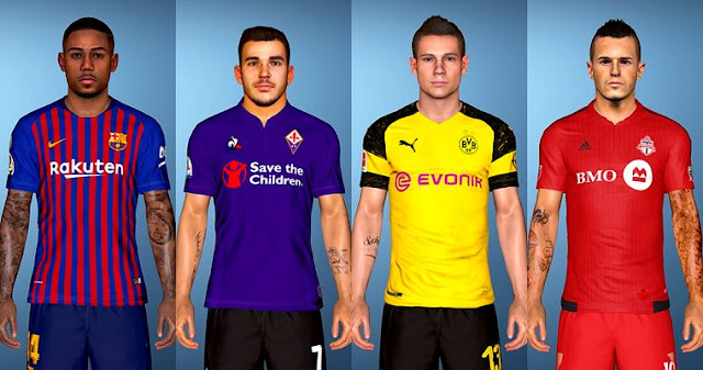 Facepack With New Tattoo V7 192 New Tattoo Pes 2017 Pes Belgium Glory