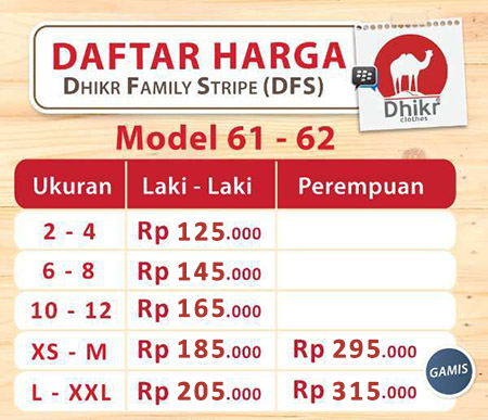 harga dhikr family stripe, harga kaos dhikr, harga dhikr dfs