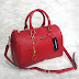Charles & Keith Classic Bowling Bag - Red