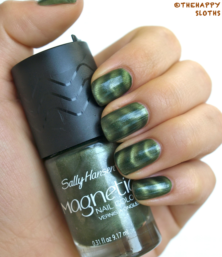 Sally Hansen Magnetic Nail Color in "Electric Jade": Review and Swatches + I Won Giveaway | Happy Sloths: Beauty, Makeup, and Skincare Blog with and Swatches