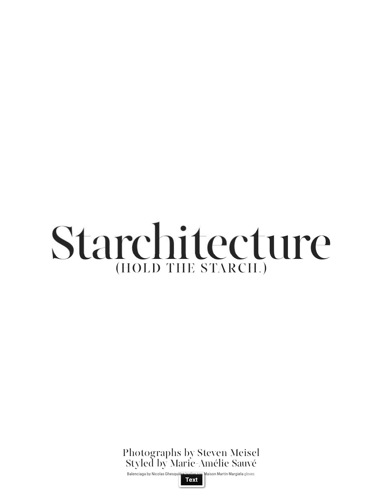 starchitecture stella tennant by steven meisel for w march 2013