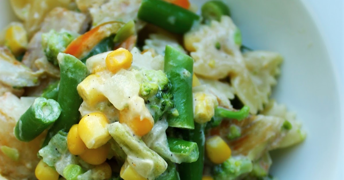 Makaron z dorszem w sosie musztardowośmietanowym