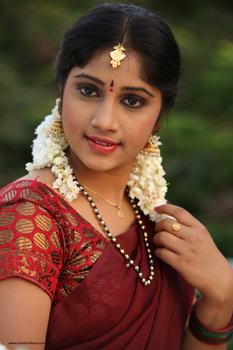Telugu Actress Gagana in Half Saree Photos