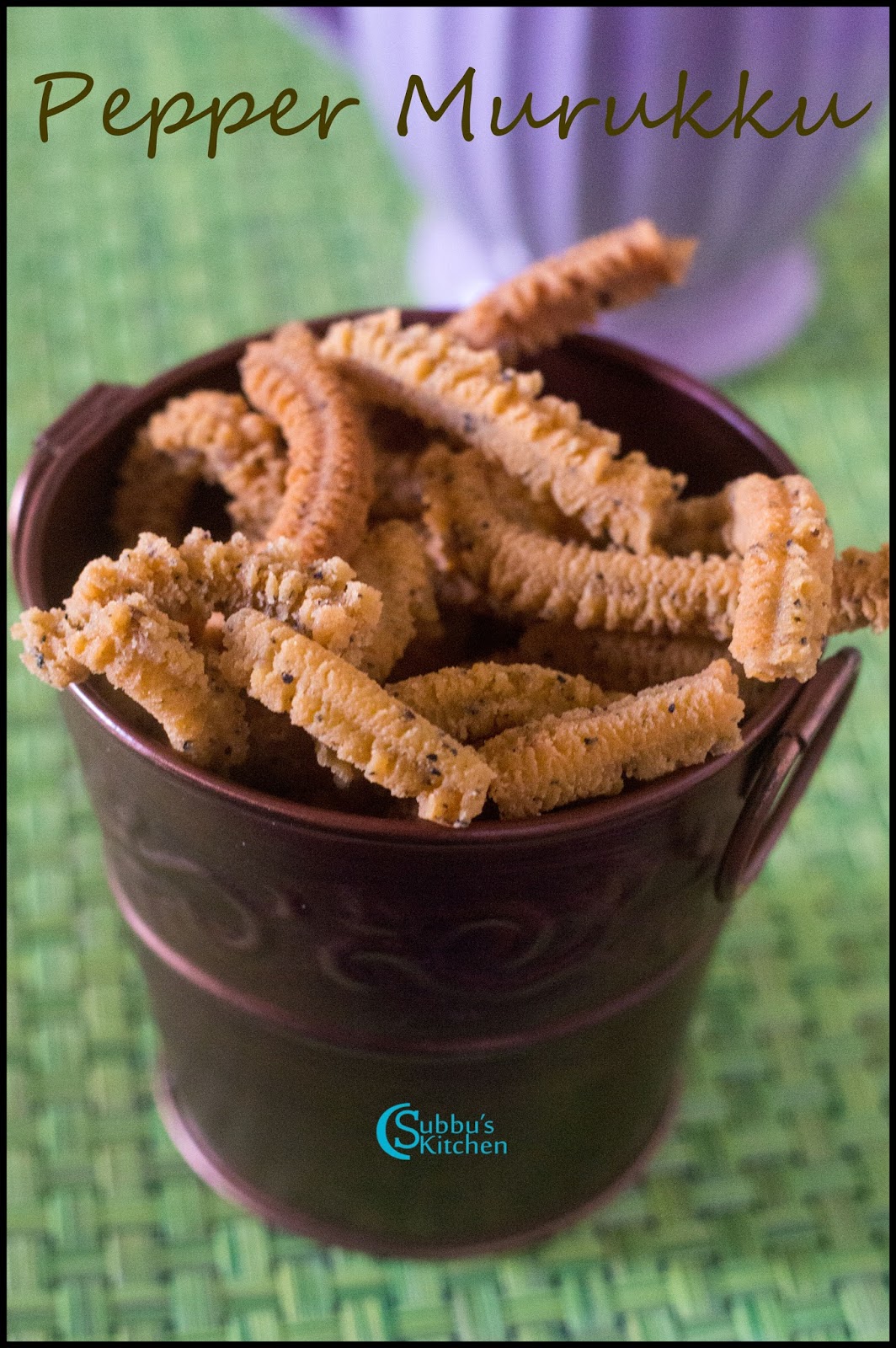 Pepper Murukku Recipe Spicy Peppercorns Indian Snack Subbus Kitchen