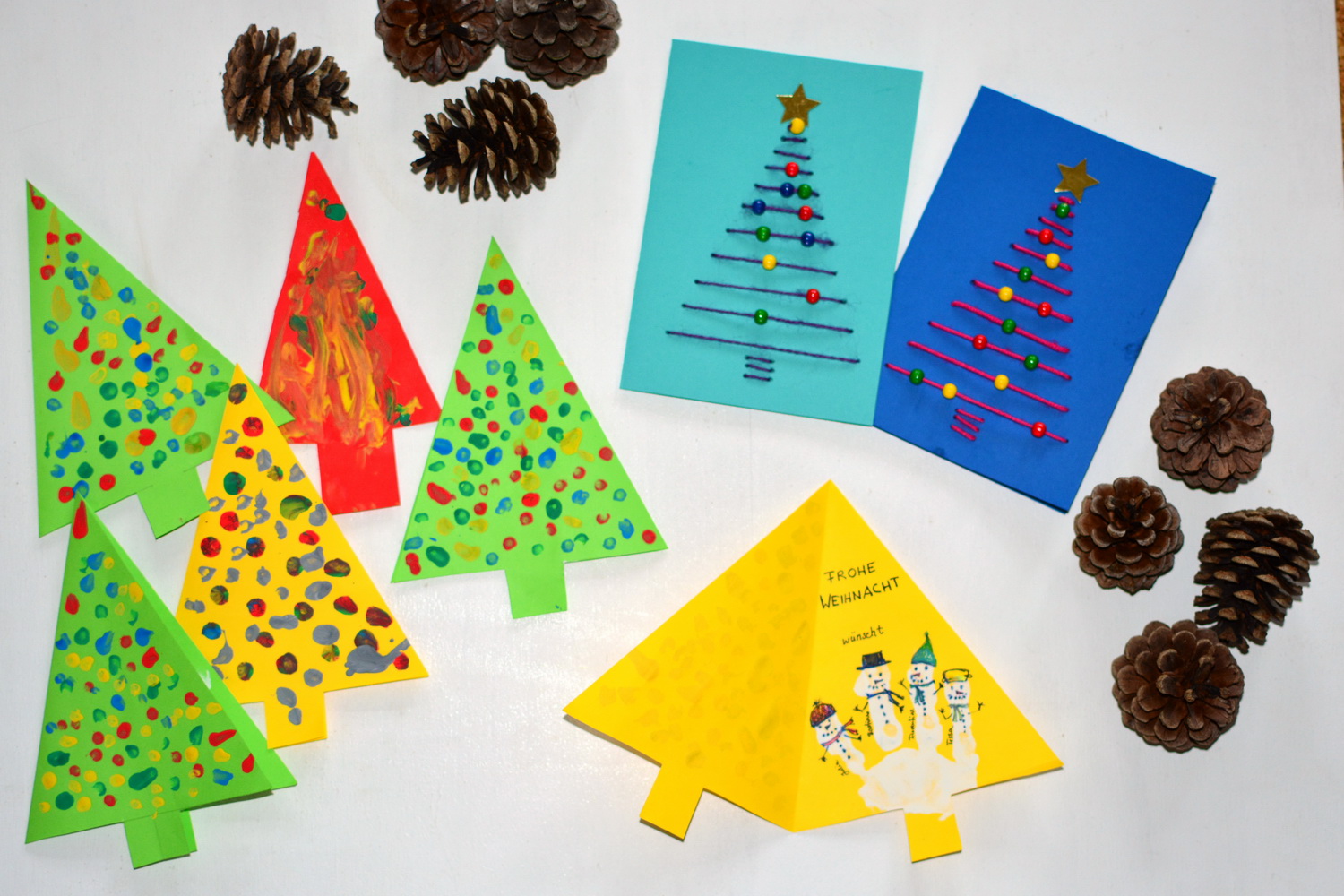 Gallerphot: weihnachtskarte basteln mit kindern