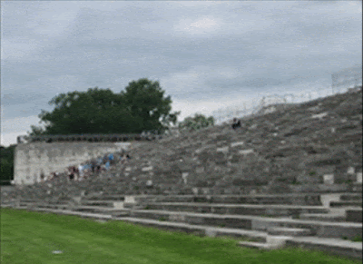 GIF: Grandstand then and now