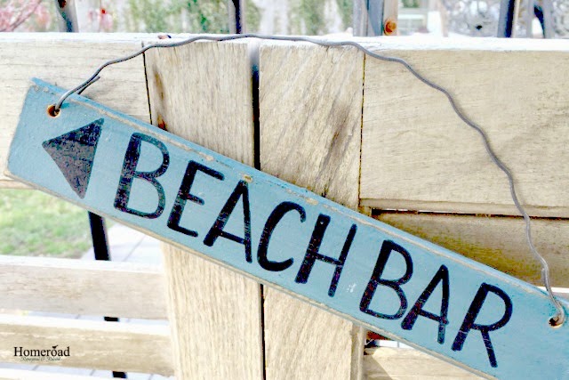 beach bar sign