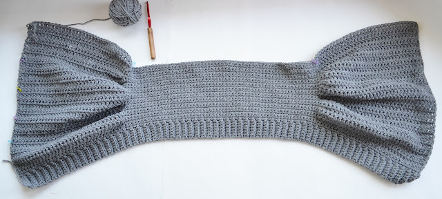 Crochet Cape with flowers by Over The Apple Tree