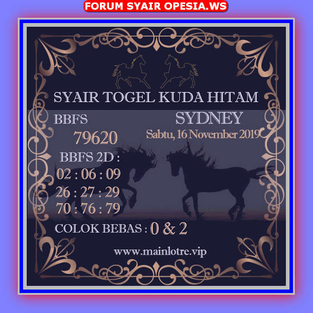1 New Message Kode Syair Sydney 16 November 2019 Forum Syair Togel Hongkong Singapura Sydney