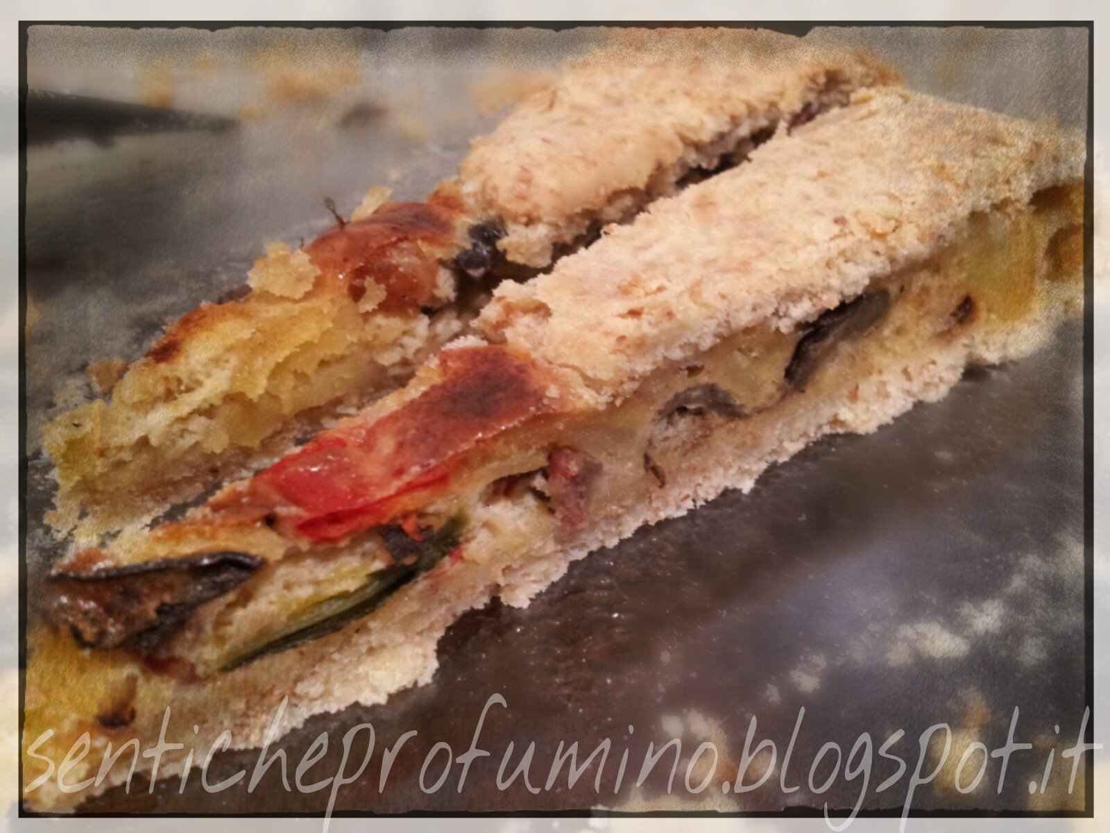 Quiche integrale con verdure stufate e pecorino