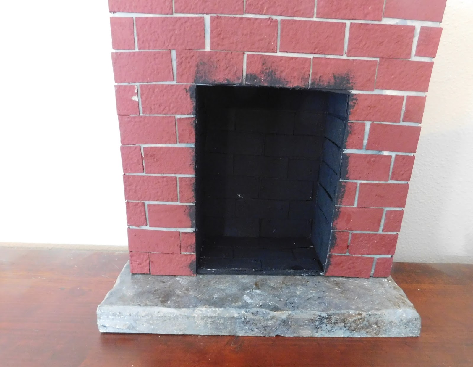 joanne's 18" dolls Doll Size Fireplace pt 3