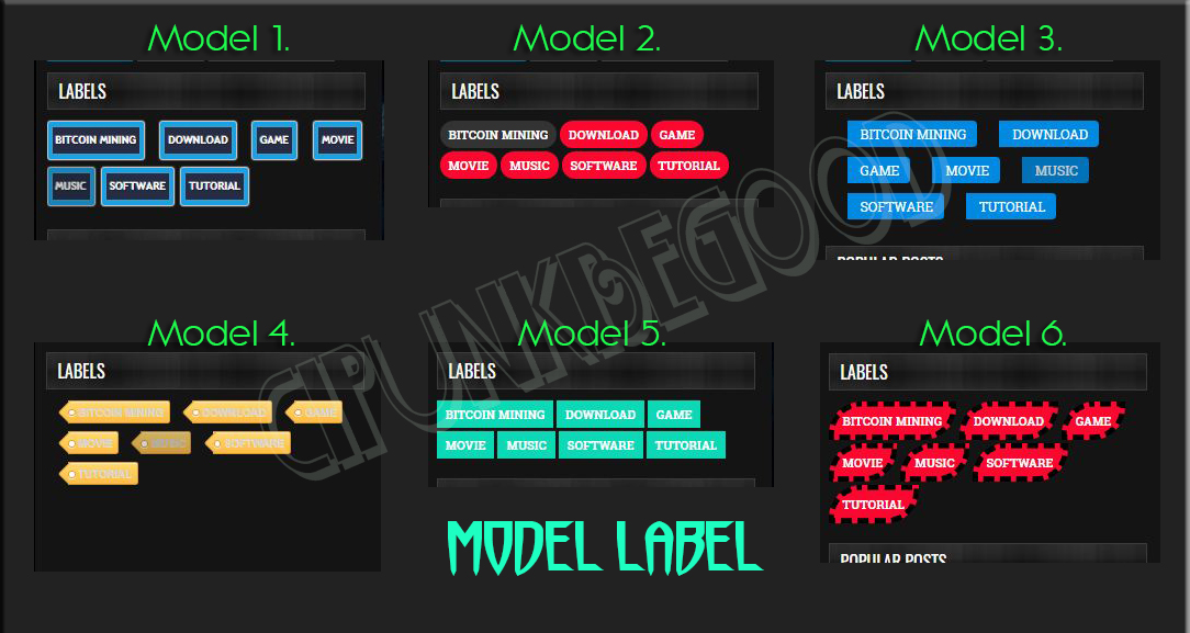 cara merubah tampilan label blog