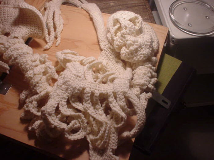 Impressive Life-Size Crochet Skeleton By Canadian Artist