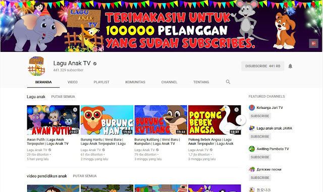 5 Channel Kartun Youtube Lokal Indonesia Aman Ditonton Bagi Anak dan Balita