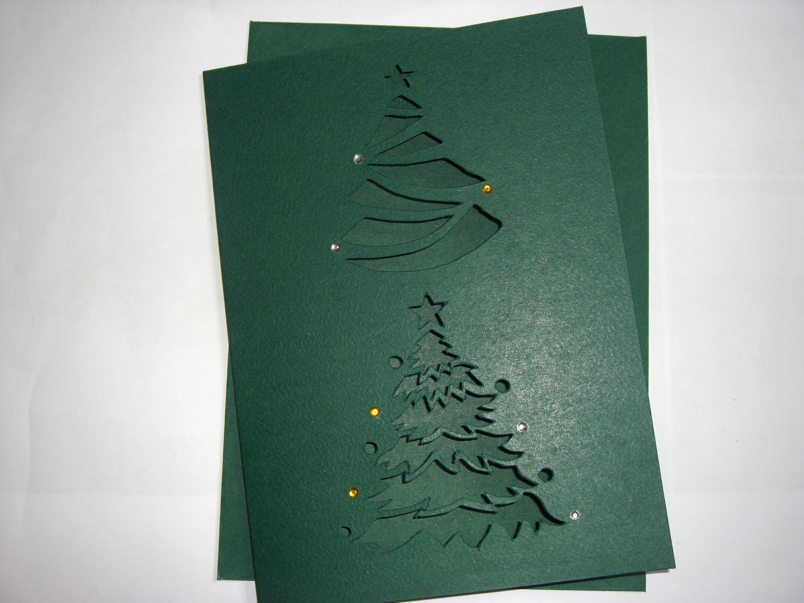 Sweet Pea Design Christmas Tree and Bauble Laser Cut Cards