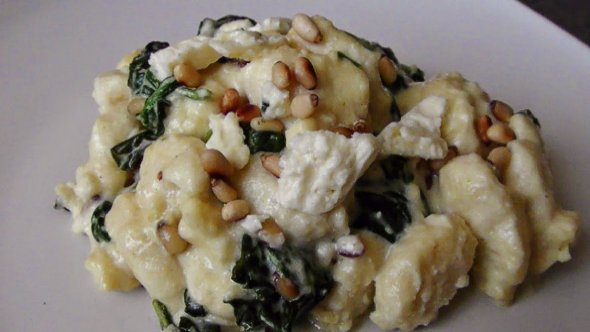 EZ Gluten Free Gnocchi with Spinach and Pine Nuts