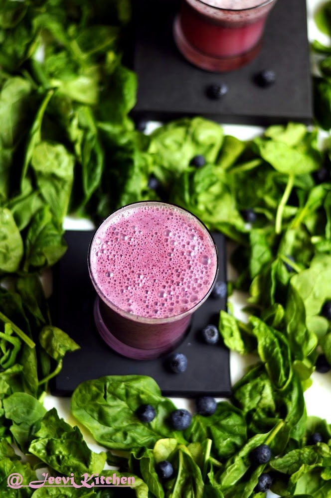 Jeevi Kitchen Blueberry Spinach Juice