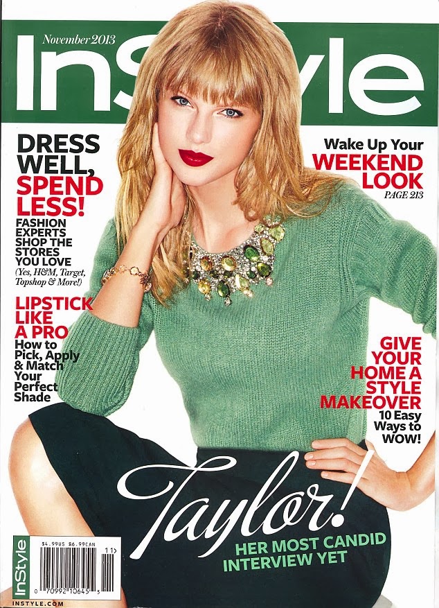Taylor Swift Magazine Photoshoot For InStyle US Magazine November 2013