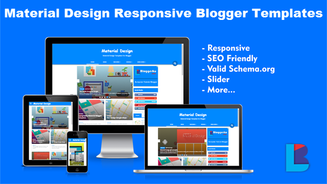 4. Responsive Material Design Blogger Templates 4. Responsive Material Design Blogger Templates