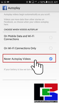 cara menonaktifkan autoplay video di facebook