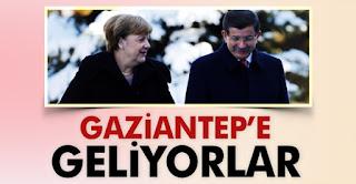 Başbakan Davutoğlu ile Angela Merkel Gaziantepe geliyorlar