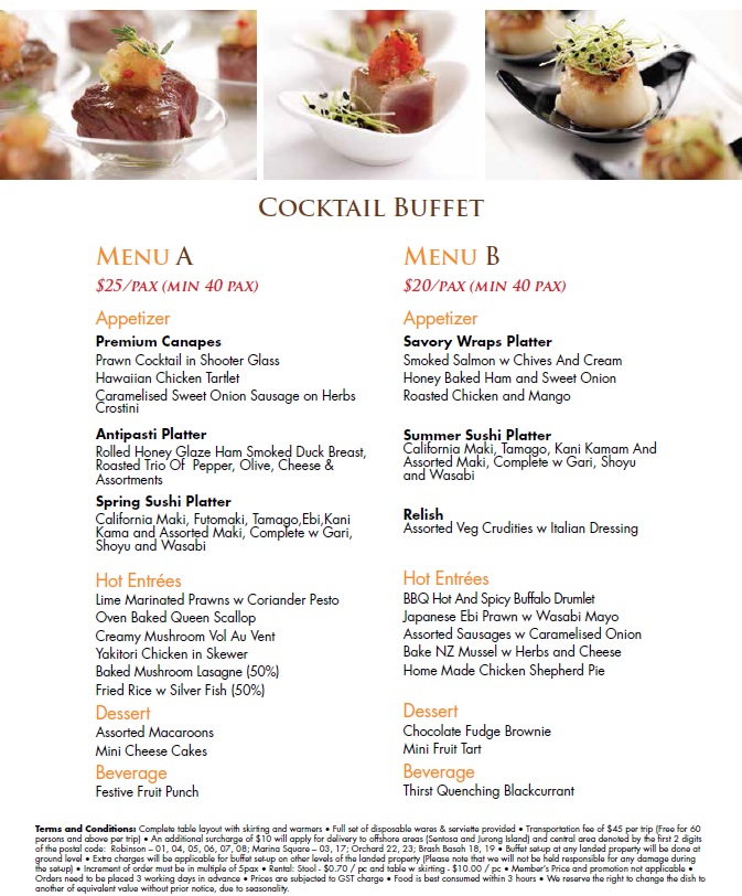 Best Buffet Caterer in Singapore Orange Clove's Best Sales Lady
