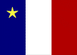 Click the flag to hear the Acadian anthem