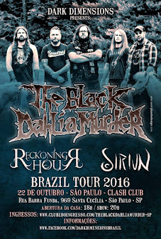 Black Dahlia Murder Brazil tour 2016