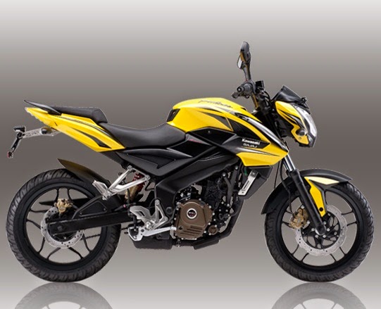 Kawasaki Bajaj Pulsar 200NS kuning Harga Spesifikasi Kawasaki Bajaj Pulsar 200NS kuning