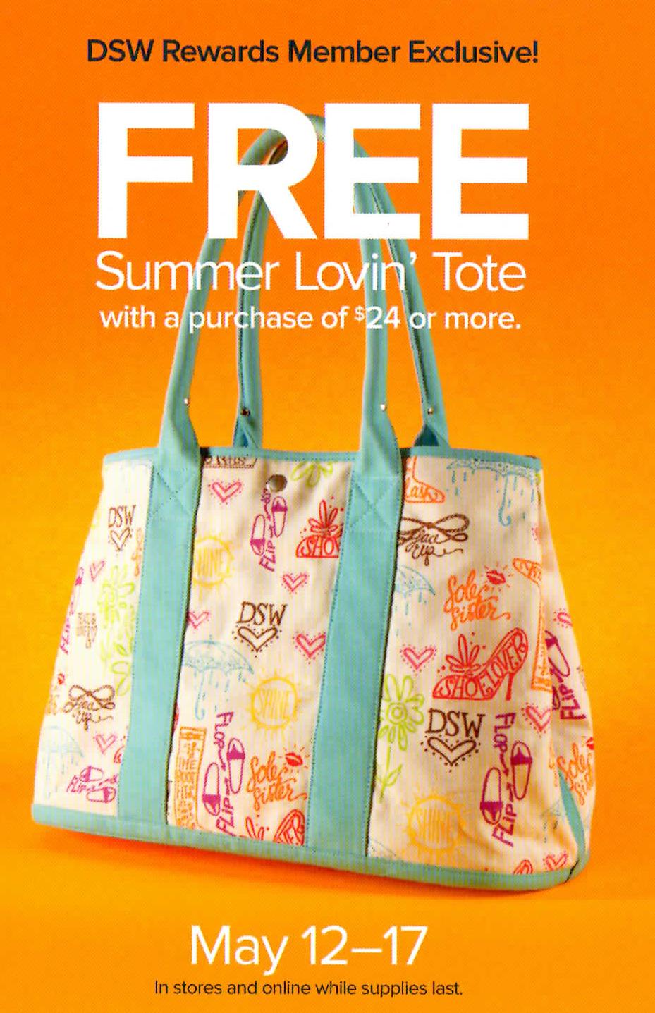 DSW Free Tote Offer (+ Promo Code and Cash Back!)