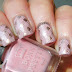 Nail art plaid rosa