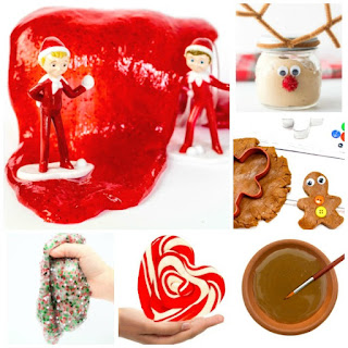 30+ CHRISTMAS PLAY RECIPES FOR KIDS: From Santa Slime to GRINCH GOO it's all here! #Christmasplayrecipes #Christmasslime #Christmasactivitiesforkids #Christmascrafts