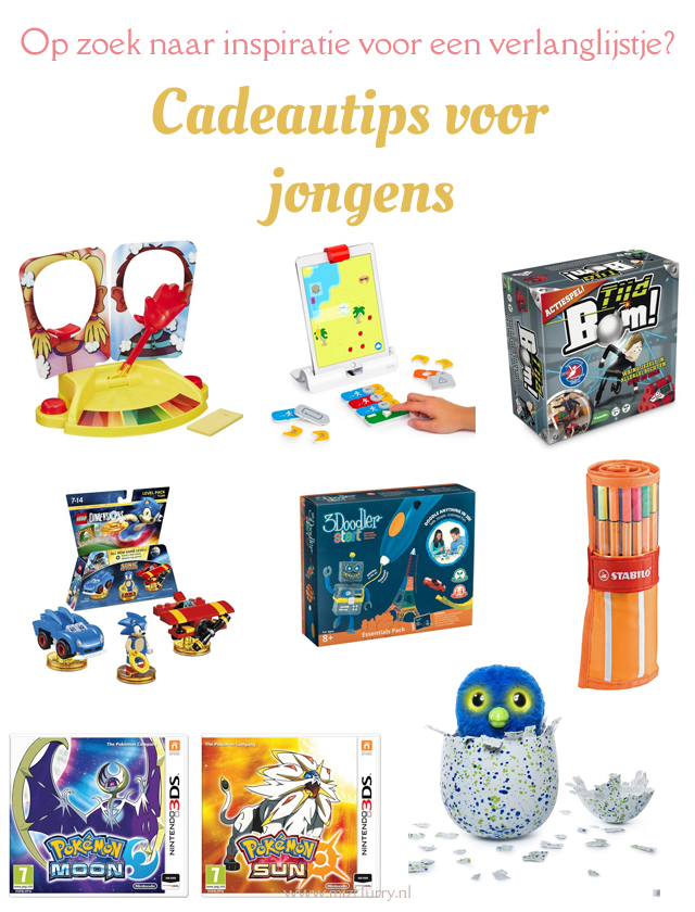Op zoek naar inspiratie voor een verlanglijstje? Cadeautips voor jongens
